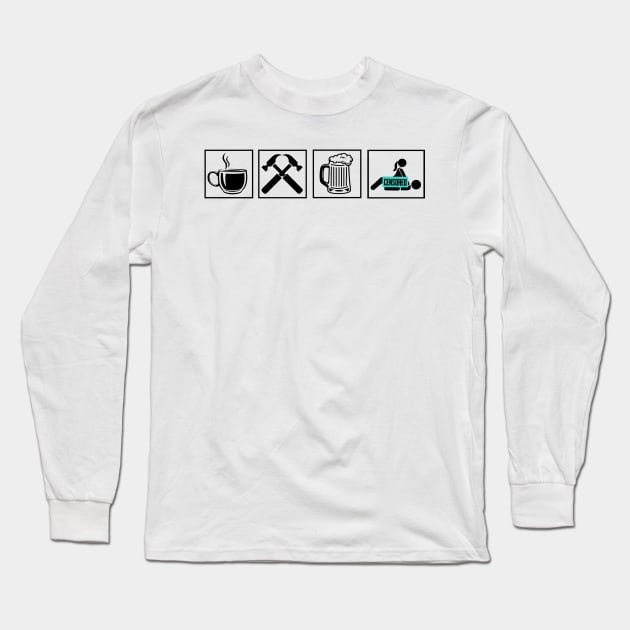 Carpenter coffee beer sex Long Sleeve T-Shirt by HBfunshirts